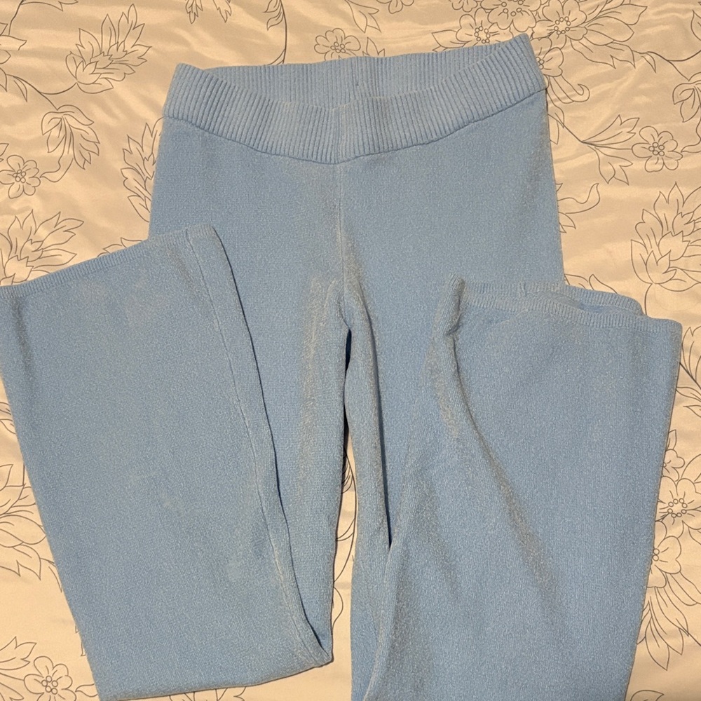No Boundaries Sky Blue Knit Pants